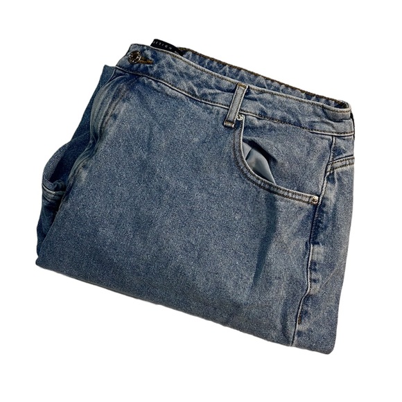 ASOS Curve Distressed Straight Leg Jeans (Size 18) - Picture 3 of 5